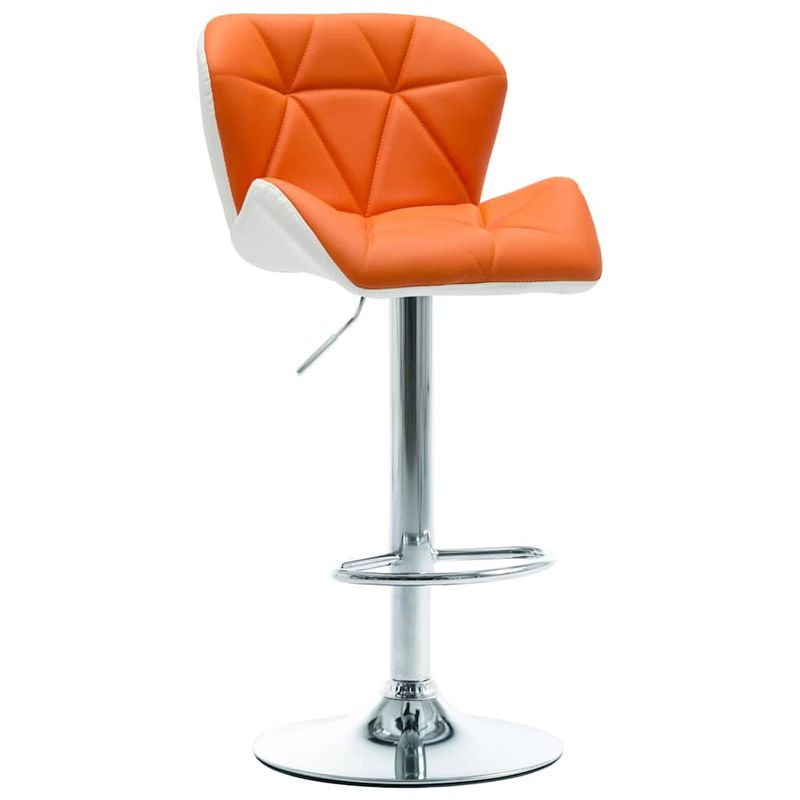 Casa si Gradina - Mobilier - Scaune si fotolii - Scaune - Scaun de bar Portocaliu 44 x 48 x 105.5 cm Piele artificiala - Infinity.ro