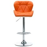 Casa si Gradina - Mobilier - Scaune si fotolii - Scaune - Scaun de bar Portocaliu 44 x 48 x 105.5 cm Piele artificiala - Infinity.ro