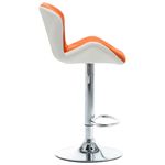 Casa si Gradina - Mobilier - Scaune si fotolii - Scaune - Scaun de bar Portocaliu 44 x 48 x 105.5 cm Piele artificiala - Infinity.ro