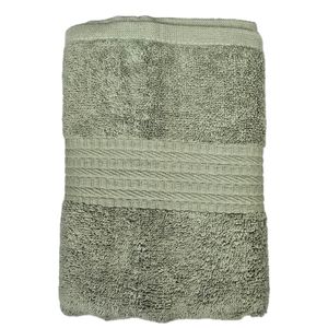 Prosop baie Rise Jacquard - 100% Bumbac, 500g/mp, verde olive, 50x90 cm