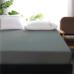 Casa si Gradina - Textile si covoare - Lenjerii de pat - Cearceafuri de pat - Husa de pat cu elastic Kotonia Home - Tricot, 100% bumbac, gri antracit, 100x200+30 cm - Infinity.ro