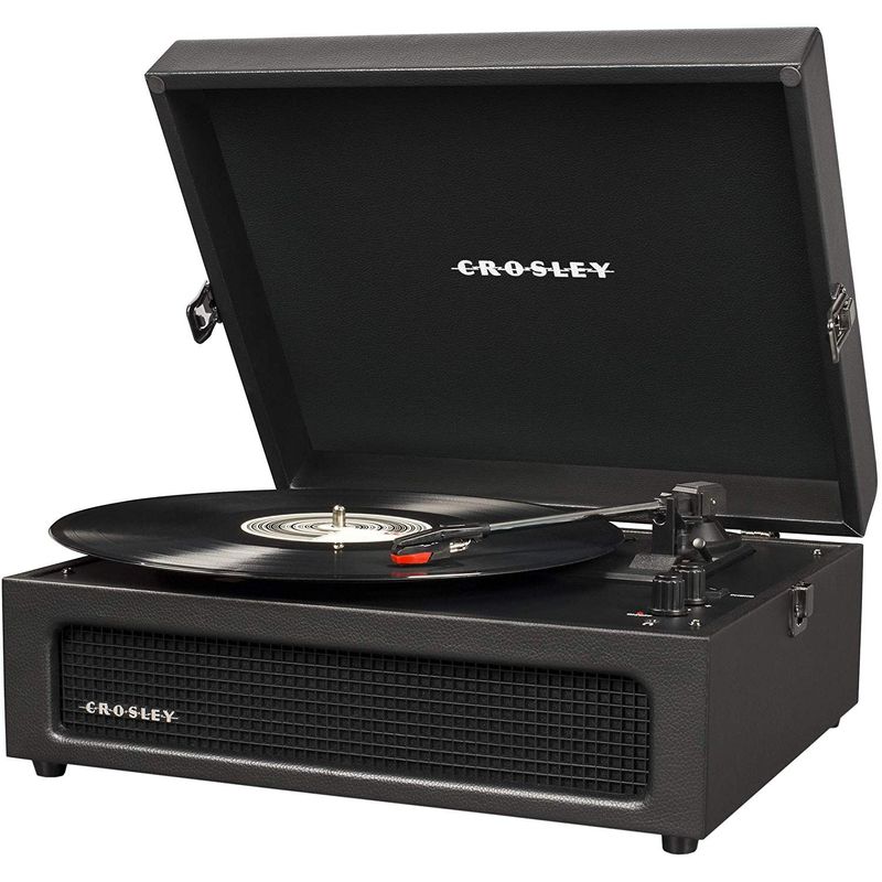 TV, Audio-Video si Foto - Audio Hi-Fi - Pick-Up - Pick-up Bluetooth Crosley Voyager CR8017A-BK, negru - Infinity.ro