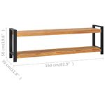 Casa si Gradina - Mobilier - Canapele si coltare - Banchete - Banca cu depozitare Maro 160 x 30 x 50 cm Lemn masiv de tec - Infinity.ro