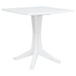 Casa si Gradina - Gradina si terasa - Mobilier exterior - Mese gradina - Masa de Gradina Alb 70 x 70 x 71.7 cm Plastic - Infinity.ro