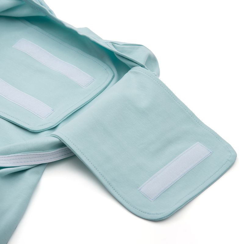 Fashion, accesorii si bijuterii - Copii - Imbracaminte copii - Body-uri copii - Sistem de infasare nou-nascut, model saculet cu aripi de sustinere a bratelor, 0-3 luni (3-6 kg), 1 TOG minty blue - Infinity.ro