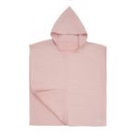 Jucarii, Copii si Bebe - Igiena si ingrijire - Baia bebelusului - Prosoape si halate de baie copii - Poncho de plaja din prosop waffle (cu interior pufos/dublu absorbant), 0-3 ani roz - Infinity.ro