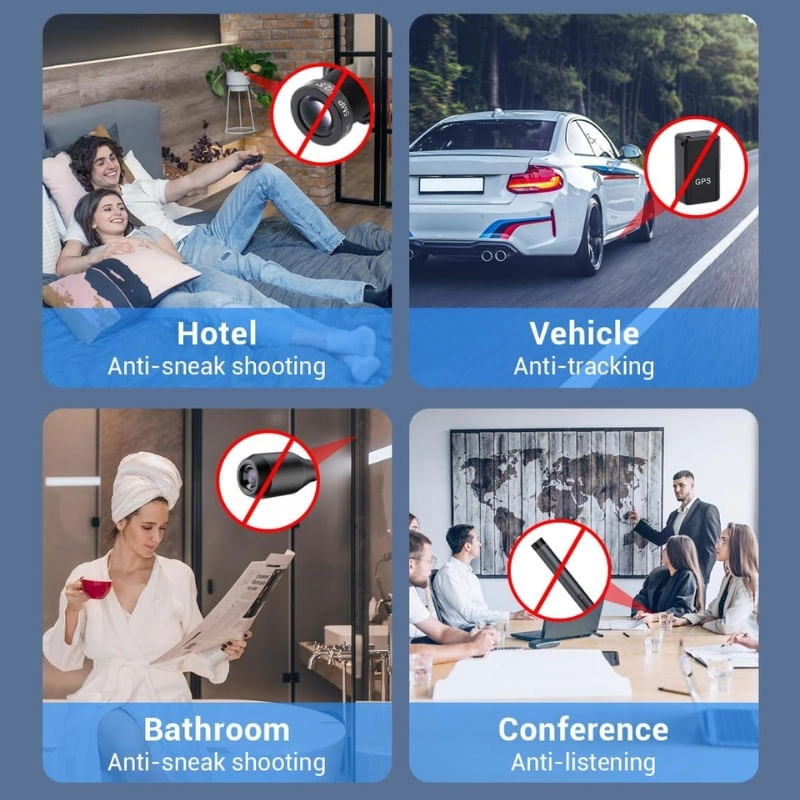 Laptop, Telefoane si Tablete - Wearables si gadgeturi - Gadgeturi - Dispozitive spionaj - Detector de camere, localizatoare GPS si microfoane spion iUni R35, Frecventa 1-6500 MHz - Infinity.ro