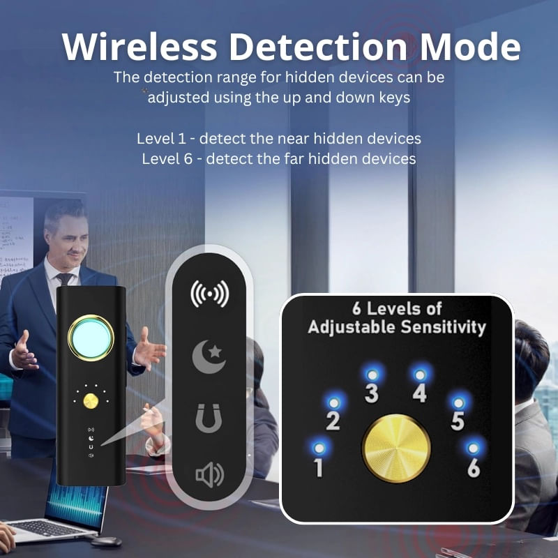 Laptop, Telefoane si Tablete - Wearables si gadgeturi - Gadgeturi - Dispozitive spionaj - Detector de camere, localizatoare GPS si microfoane spion iUni R35, Frecventa 1-6500 MHz - Infinity.ro