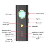 Laptop, Telefoane si Tablete - Wearables si gadgeturi - Gadgeturi - Dispozitive spionaj - Detector de camere, localizatoare GPS si microfoane spion iUni R35, Frecventa 1-6500 MHz - Infinity.ro