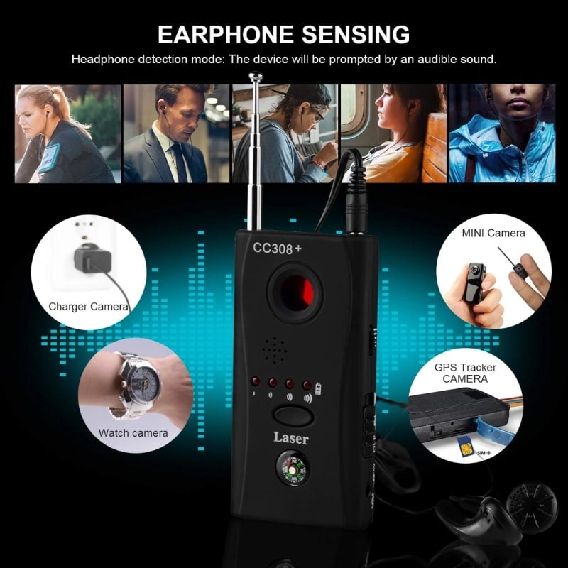 Laptop, Telefoane si Tablete - Wearables si gadgeturi - Gadgeturi - Dispozitive spionaj - Detector Camere si Microfoane Spion iUni 308+ - Infinity.ro