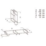 Casa si Gradina - Mobilier - Paturi si accesorii - Paturi - Pat pliant Lyra, albastru, 190x80x28 cm - Infinity.ro
