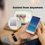 Casa si Gradina - Electrice - Distributie electrica si comanda - Intrerupatoare - Intrerupator smart touch, WiFi, Sticla securizata, iUni 3G, 10A, Control vocal, Smart Life / Tuya, LED, Silver - Infinity.ro