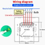 Casa si Gradina - Electrice - Distributie electrica si comanda - Intrerupatoare - Intrerupator smart touch, WiFi, Sticla securizata, iUni 4G, 10A, Control vocal, Smart Life / Tuya, LED, Gold - Infinity.ro