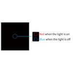 Casa si Gradina - Electrice - Distributie electrica si comanda - Intrerupatoare - Intrerupator touch iUni 1F, Sticla Securizata, LED, Black - Infinity.ro