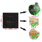 Casa si Gradina - Electrice - Distributie electrica si comanda - Intrerupatoare - Intrerupator touch iUni 1F, Sticla Securizata, LED, Black - Infinity.ro