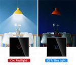 Casa si Gradina - Electrice - Distributie electrica si comanda - Intrerupatoare - Intrerupator touch iUni 1F, Sticla Securizata, LED, Black - Infinity.ro