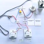 Casa si Gradina - Electrice - Distributie electrica si comanda - Intrerupatoare - Intrerupator touch cap scara, cap cruce iUni 1F, Sticla securizata, LED, Auriu - Infinity.ro