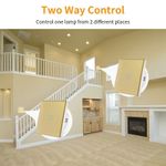 Casa si Gradina - Electrice - Distributie electrica si comanda - Intrerupatoare - Intrerupator touch cap scara, cap cruce iUni 1F, Sticla securizata, LED, Auriu - Infinity.ro