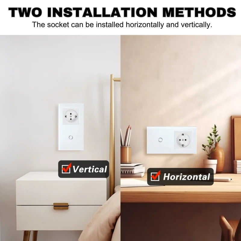 Casa si Gradina - Electrice - Distributie electrica si comanda - Intrerupatoare - Intrerupator touch si Priza, Rama sticla securizata, iUni 1Y, LED - Infinity.ro