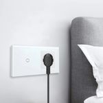 Casa si Gradina - Electrice - Distributie electrica si comanda - Intrerupatoare - Intrerupator touch si Priza, Rama sticla securizata, iUni 1Y, LED - Infinity.ro