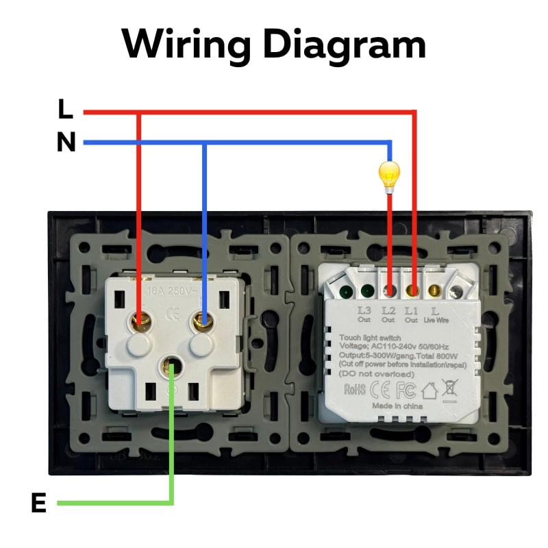 Casa si Gradina - Electrice - Distributie electrica si comanda - Intrerupatoare - Intrerupator touch si Priza, Rama sticla securizata, iUni 1Y, LED, Silver - Infinity.ro