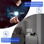 Casa si Gradina - Electrice - Distributie electrica si comanda - Intrerupatoare - Intrerupator touch si Priza, Rama sticla securizata, iUni 1Y, LED, Silver - Infinity.ro