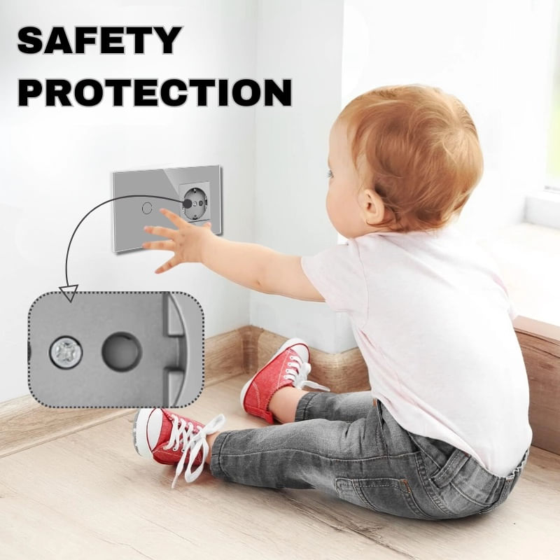 Casa si Gradina - Electrice - Distributie electrica si comanda - Intrerupatoare - Intrerupator touch si Priza, Rama sticla securizata, iUni 1Y, LED, Silver - Infinity.ro