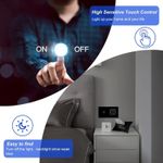 Casa si Gradina - Electrice - Distributie electrica si comanda - Intrerupatoare - Intrerupator touch si Priza, Rama sticla securizata, iUni 1Y, LED, Black - Infinity.ro