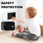 Casa si Gradina - Electrice - Distributie electrica si comanda - Intrerupatoare - Intrerupator touch si Priza, Rama sticla securizata, iUni 1Y, LED, Black - Infinity.ro