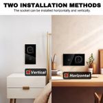 Casa si Gradina - Electrice - Distributie electrica si comanda - Intrerupatoare - Intrerupator touch si Priza, Rama sticla securizata, iUni 1Y, LED, Black - Infinity.ro