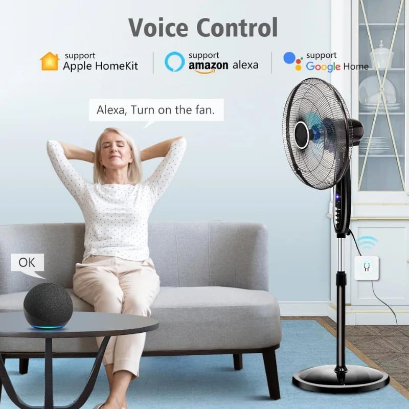 Casa si Gradina - Electrice - Distributie electrica si comanda - Intrerupatoare - Comutator, Releu inteligent WiFi iUni DS2, WiFi, 16A, Smart Life / Tuya APP, Programabil, Control vocal - Infinity.ro
