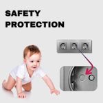 Casa si Gradina - Electrice - Prize - Priza tripla cu rama din sticla securizata iUni WS3, 16A, Silver - Infinity.ro