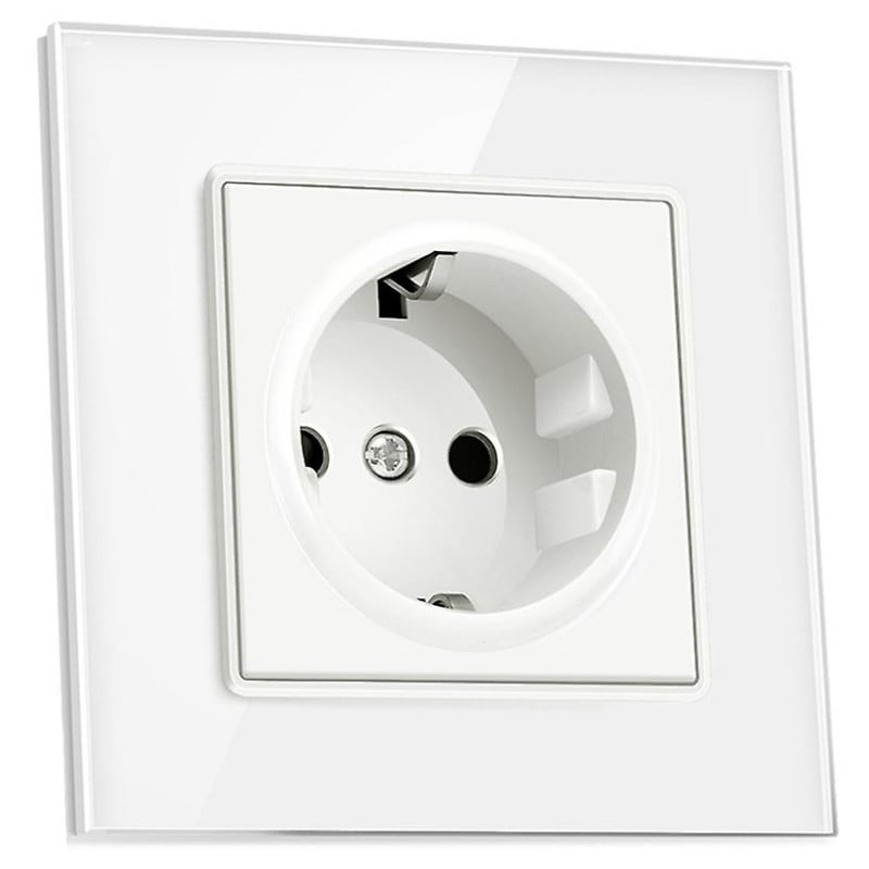 Casa si Gradina - Electrice - Prize - Priza cu rama din sticla securizata iUni WS1, 16A - Infinity.ro