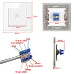 Casa si Gradina - Electrice - Prize - Priza internet RJ45, Cat6, Rama sticla securizata, iUni SD - Infinity.ro