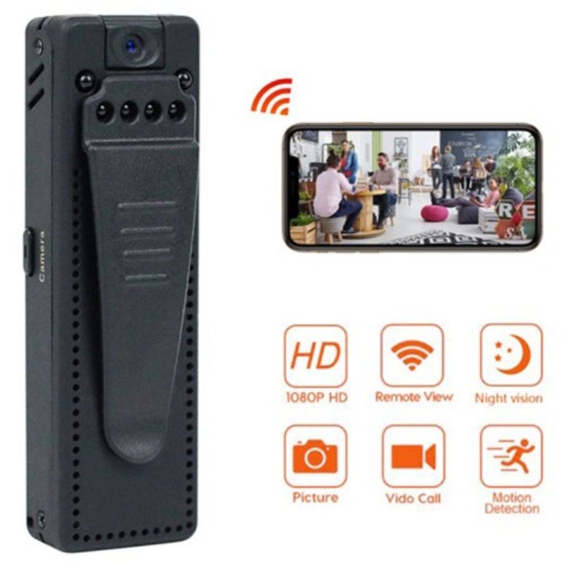 TV, Audio-Video si Foto - Camere video - Camere video compacte - Body camera corporala iUni M8 Plus, 8GB, Wi-Fi, Night Vision, Lentila rotativa 90° - Infinity.ro