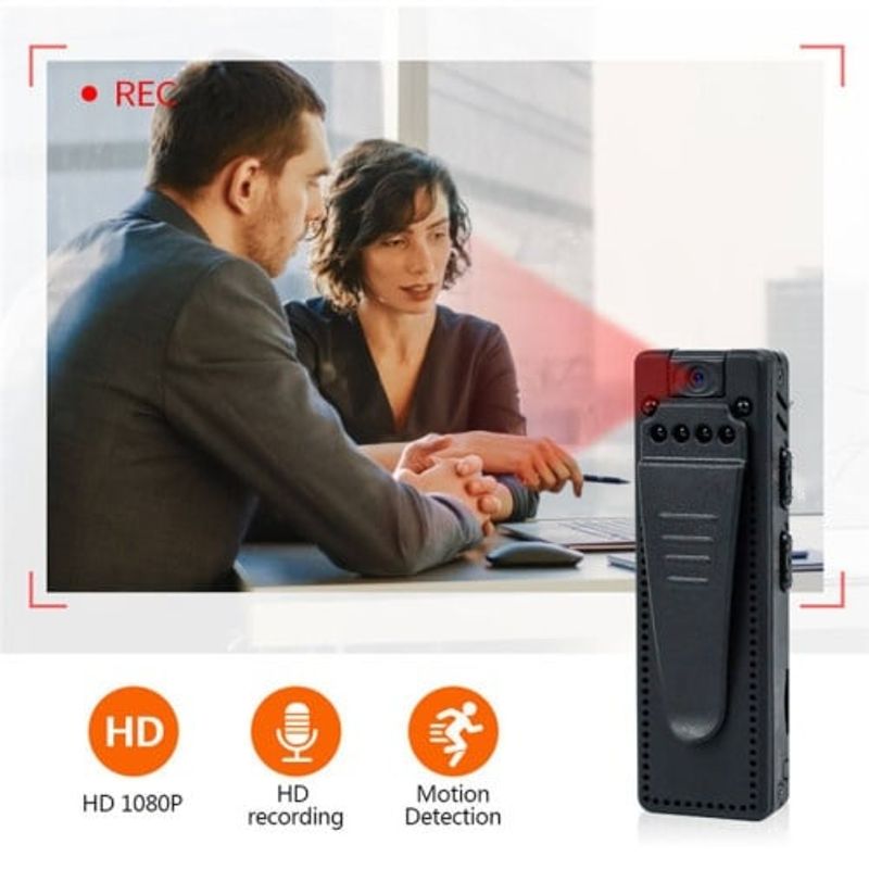 TV, Audio-Video si Foto - Camere video - Camere video compacte - Body camera corporala iUni M8 Plus, 8GB, Wi-Fi, Night Vision, Lentila rotativa 90° - Infinity.ro