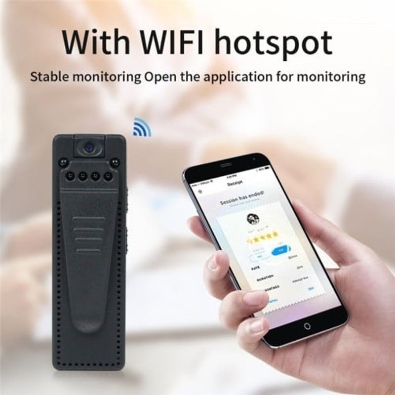 TV, Audio-Video si Foto - Camere video - Camere video compacte - Body camera corporala iUni M8 Plus, 32GB, Wi-Fi, Night Vision, Lentila rotativa 90° - Infinity.ro