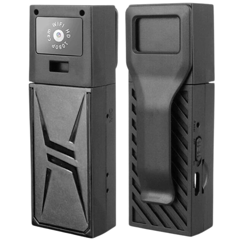 TV, Audio-Video si Foto - Camere video - Camere video compacte - Body camera corporala iUni M7, Wi-Fi, 16GB, Vizualizare 4K, Vizualizare Live pe telefon - Infinity.ro