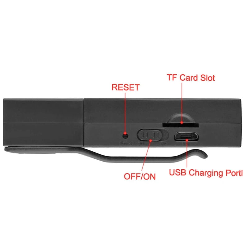 TV, Audio-Video si Foto - Camere video - Camere video compacte - Body camera corporala iUni M7, Wi-Fi, 16GB, Vizualizare 4K, Vizualizare Live pe telefon - Infinity.ro