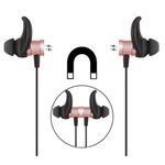 TV, Audio-Video si Foto - Portabile audio - Casti audio - Casti Bluetooth iUni CB07 Cu Magnet, Rose Gold - Infinity.ro