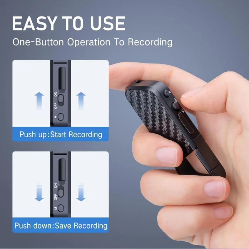 TV, Audio-Video si Foto - Portabile audio - Reportofoane - Breloc Reportofon iUni ZD09, 32GB, Activare vocala, MP3 Player - Infinity.ro