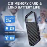 TV, Audio-Video si Foto - Portabile audio - Reportofoane - Breloc Reportofon iUni ZD09, 32GB, Activare vocala, MP3 Player - Infinity.ro