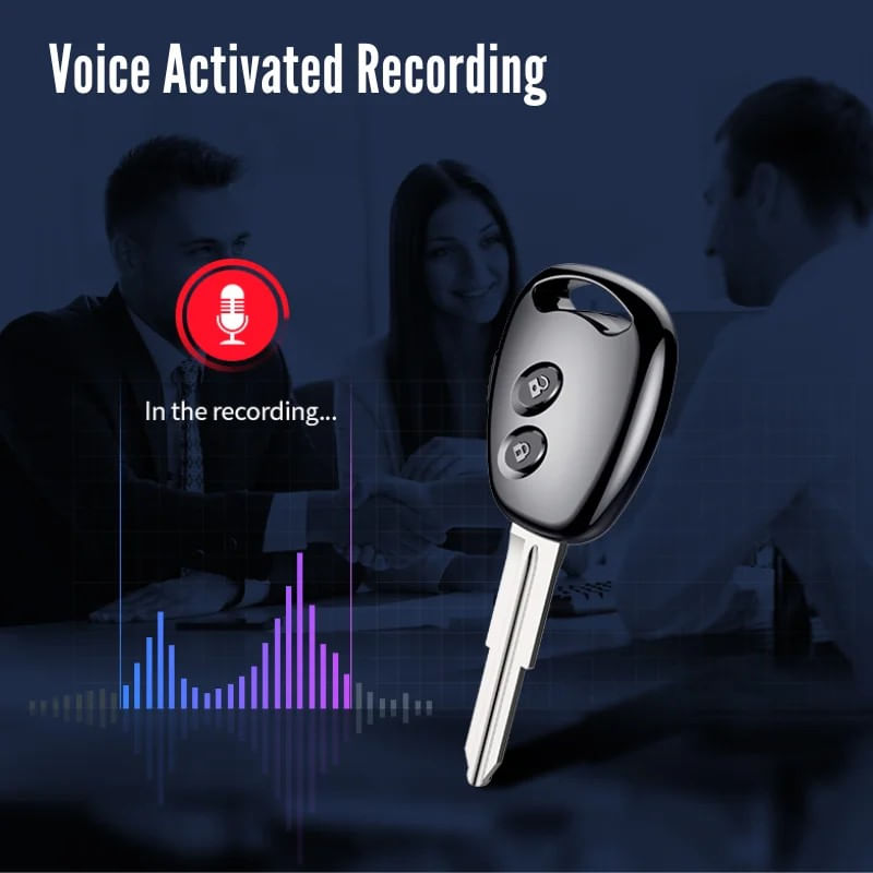 TV, Audio-Video si Foto - Portabile audio - Reportofoane - Mini Reportofon Cheie Auto iUni M1, 8GB, Activare vocala, MP3 Player - Infinity.ro