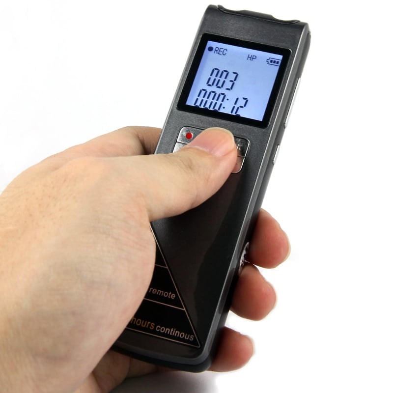 TV, Audio-Video si Foto - Portabile audio - Reportofoane - Mini Reportofon Digital iUni REP308, 8GB, Microfon extern wireless, Radio FM, MP3 Player, Activare vocala - Infinity.ro