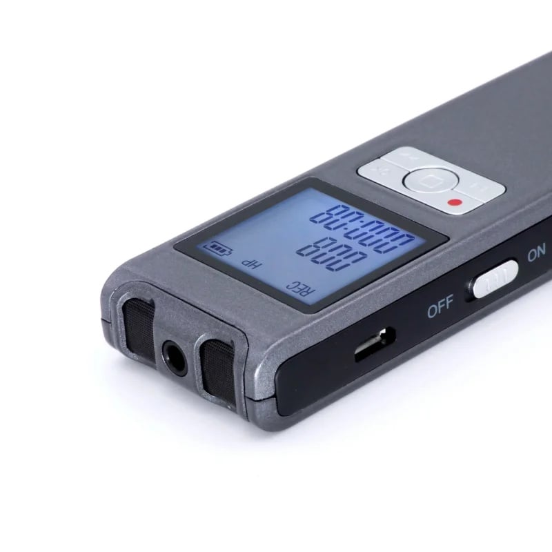 TV, Audio-Video si Foto - Portabile audio - Reportofoane - Mini Reportofon Digital iUni REP308, 8GB, Microfon extern wireless, Radio FM, MP3 Player, Activare vocala - Infinity.ro