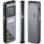 TV, Audio-Video si Foto - Portabile audio - Reportofoane - Mini Reportofon Digital iUni REP308, 8GB, Microfon extern wireless, Radio FM, MP3 Player, Activare vocala - Infinity.ro