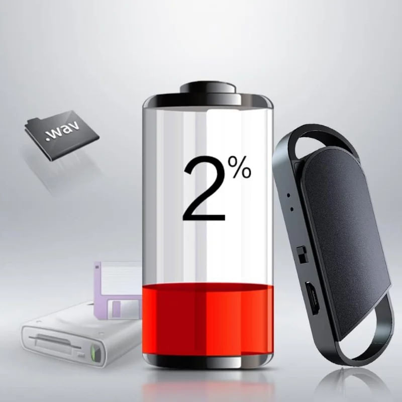 TV, Audio-Video si Foto - Portabile audio - Reportofoane - Breloc Reportofon iUni SK008, 8GB, Autonomie 18 ore, MP3 Player - Infinity.ro