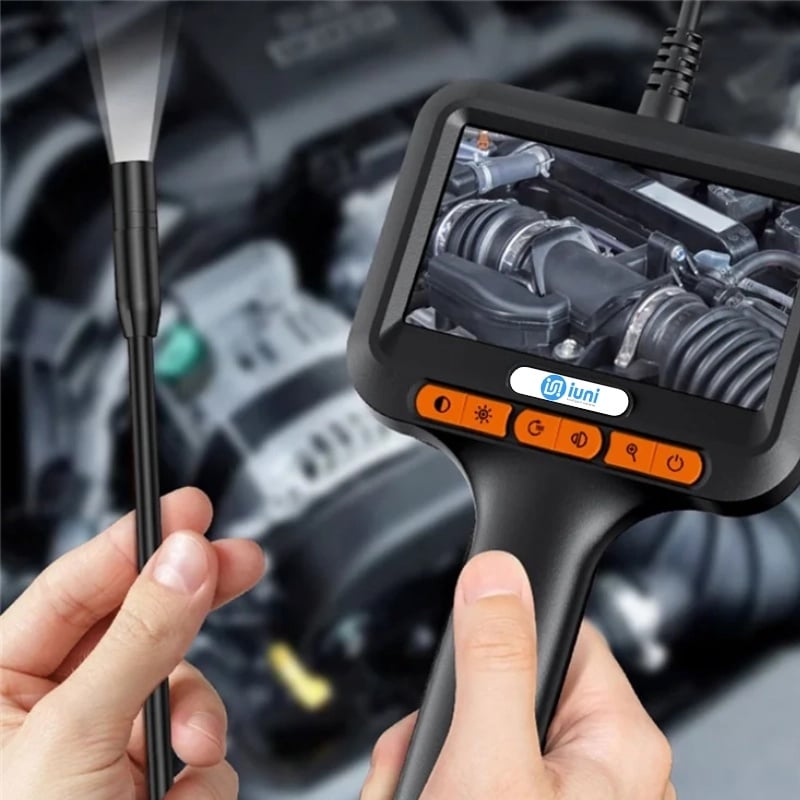 Auto si Moto - Reparatii si depanare - Sisteme de diagnoza - Camera Inspectie Auto Industriala iUni VC43-AV, Ecran IPS 4.3", Cablu 2M, 1080P, 8 LED-uri ajustabile, IP67, 2600mAh - Infinity.ro