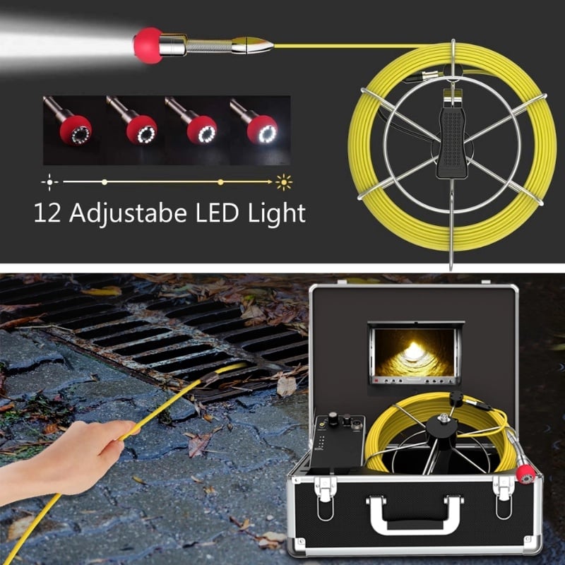 Casa si Gradina - Constructii - Scule electrice si accesorii - Scule multifunctionale si accesorii - Camera Inspectie video canalizare, 40m, iUni ICT1, Monitor 7 inch - Infinity.ro