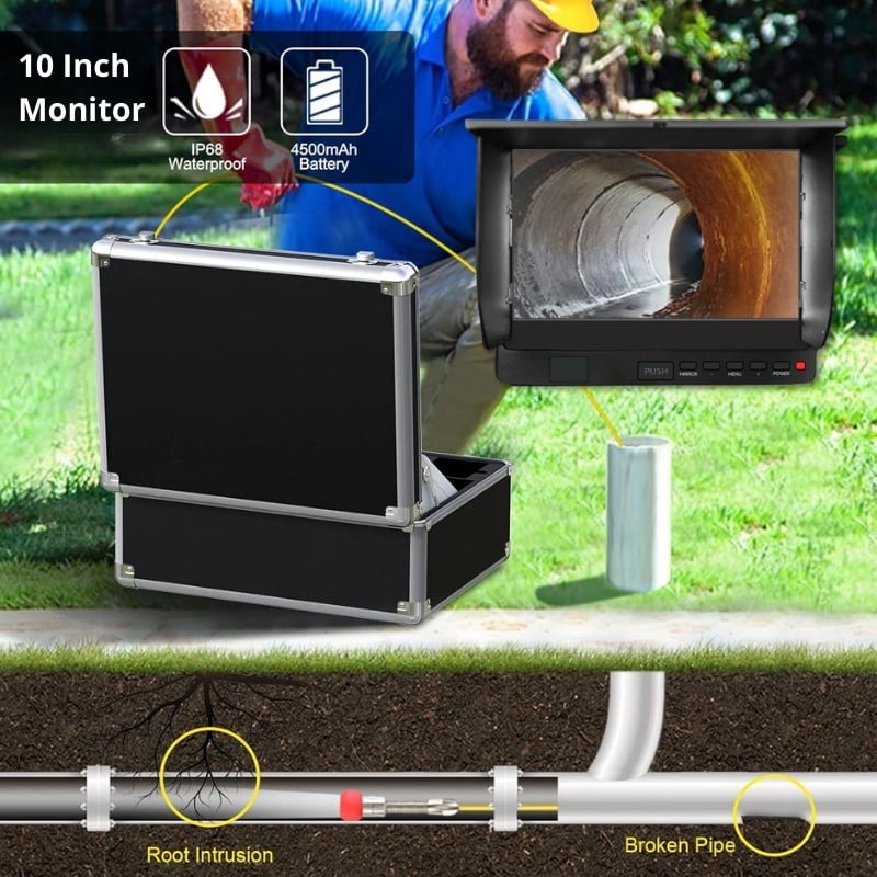 Casa si Gradina - Constructii - Scule electrice si accesorii - Scule multifunctionale si accesorii - Camera Inspectie tevi, 45m, iUni ICT11, Monitor 10 inch - Infinity.ro